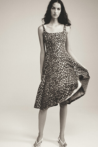 H&M Midi Kot Elbise