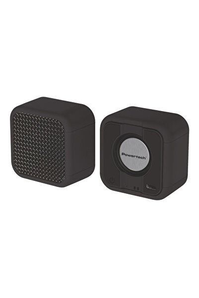 POWERTECH μίνι φορητό ηχείο PT-1626, μαγνητικό, 5W, Bluetooth, 400mAh, μαύρο