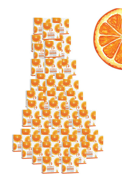 PYRON 51 Pieces Vitamin C Brightening And Anti-Aging Whitening Soap Orange 10...