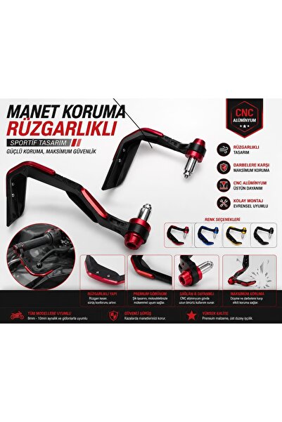 Honda pcx Manet Koruma Rüzgarlıklı kırmızı