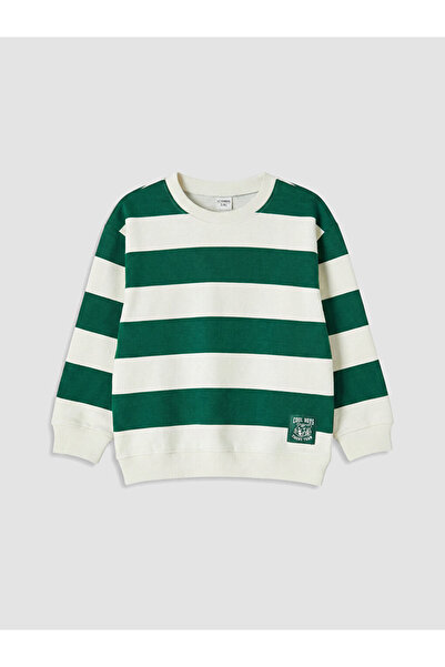 LC Waikiki Crew Neck Striped Boy's Sweatshirt