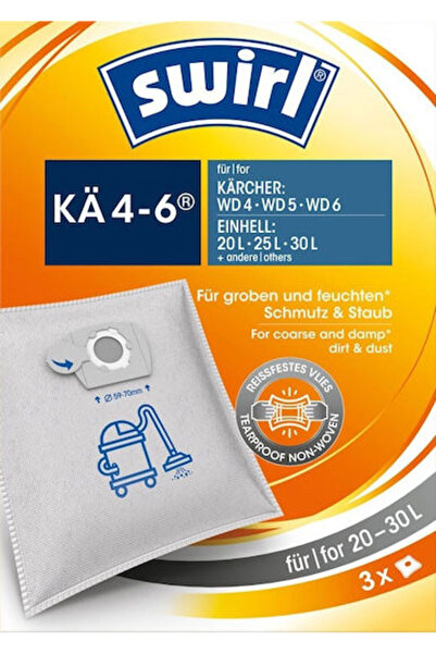 Swirl KAE 4-6 Σακούλες ηλεκτρικής σκούπας 3 τεμάχια Συμβατές με ηλεκτρική σκο...