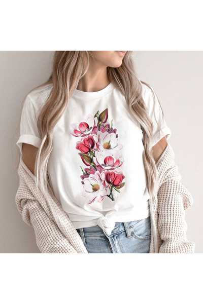 Orielle Tricou cu flori albe