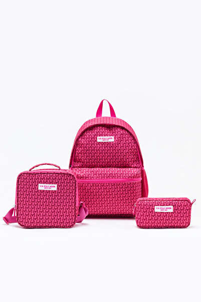 U.S. Polo Assn. Plcan26006 3-Piece Primary School Bag Set Lunch Box Pencil Ca...