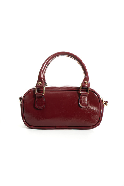 LUNABLU Shoulder Bags - Burgundy - Faux leather