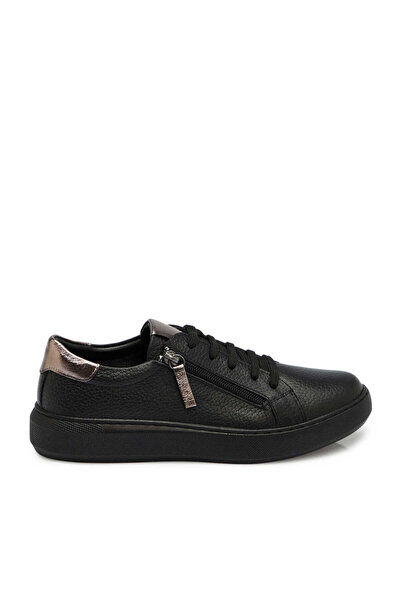 Tergan Siyah Hakiki Deri Kadın Sneaker - K25S1AY68141-A41
