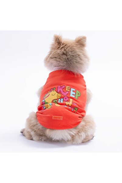 Pawstar Orange Keep Show-Ing up T-Shirt Cat Dog Tee-Cat Dog Outfit