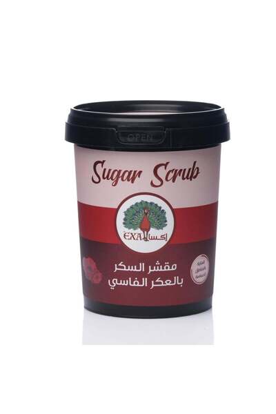 EXA إكسا مقشر السكر بالعكر الفاسي (دم الغزال) لتفتيح وتوريد الجسم والمناطق ال...