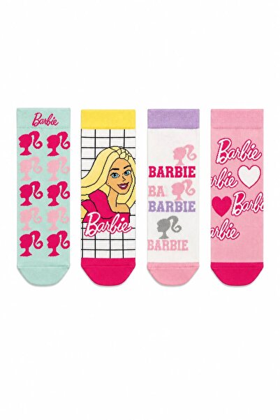 Barbie Licensed 4-Pack Girls' Socket Cotton Socks Daily Socks Gift Socks Cute...