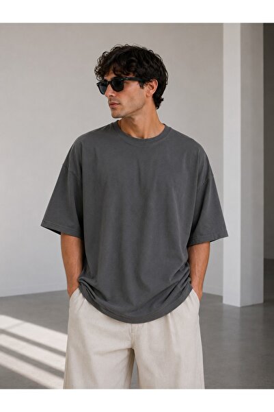 Nirvana Butik Oversize T-shirt Ünisex Kadın/Erkek %100 Pamuk Kumaş Hafif Dökü...