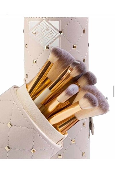 MARİA BEAUTY طقم فرش مكياج فانتي لون بيج