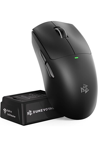 DuneVoyager ماوس ألعاب لاسلكي خفيف الوزن للغاية 66 جرام، ثلاثي الأوضاع (بلوتو...