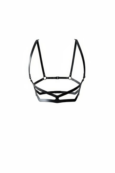 Angels Passion Multi-Strap Black Body and Chest Cage Design Belt