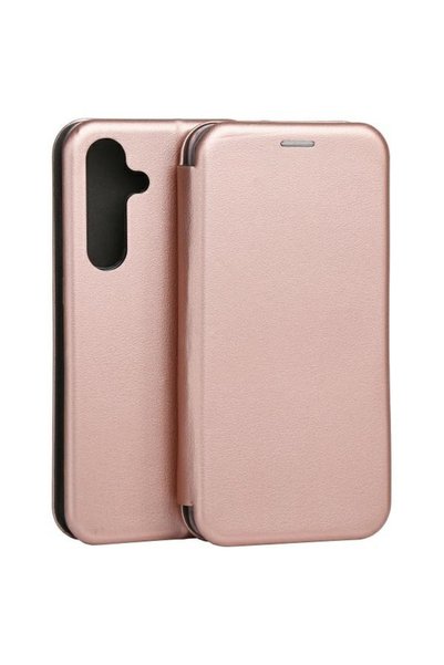 Beline Husă magnetică tip carte pentru Samsung Galaxy S24 FE, Auriu roz