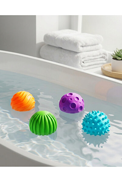 REDTAG Assorted Soft Ball Bath Toy Set 4 Piece