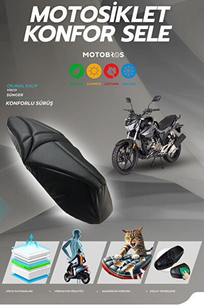Motobros Mondial Drift L Compatible Comfort Saddle Visco Sponge Saddle Cover