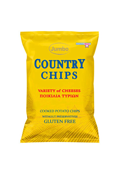 Jumbo COUNTRY CHIPS 150gr. - (ΤΥΡΙ ΚΑΙ ΠΑΡΜΕΖΑΝΑ) (84440)