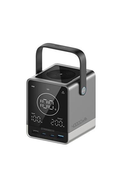 Cuktech P01CT 40000mAh 300W Power Bank cu încărcare wireless de 20W, Gri