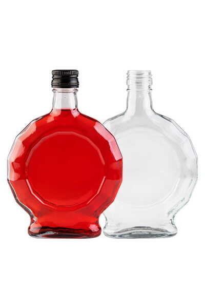 LimArt Set 10 Sticla tip medalion pentru lichior si bauturi spirtoase, 250 ml...