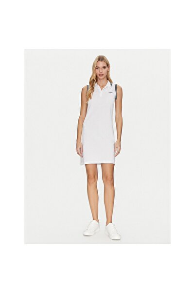 Guess Rochie de zi cu zi pentru femei V5GK04KCOK1 Albă