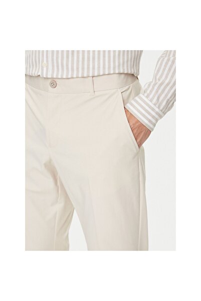 Guess Pantaloni bărbați din material textil M4YB01WG9Z2 Crem
