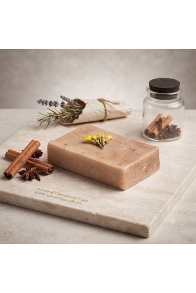 Autobase 100% Olive Oil and Cinnamon Handmade Natural Soap