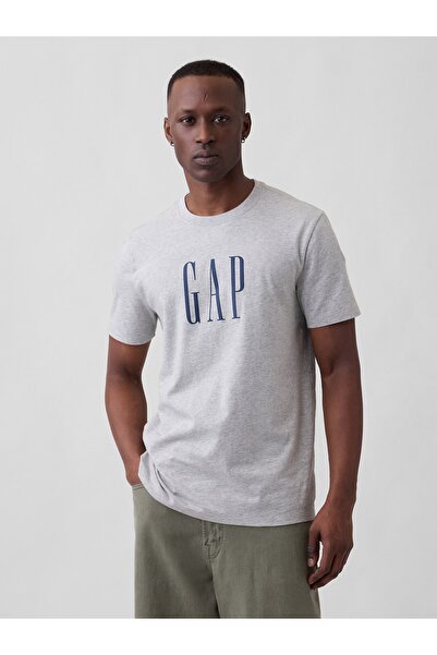 GAP Erkek Gri Everyday Soft Logo T-Shirt
