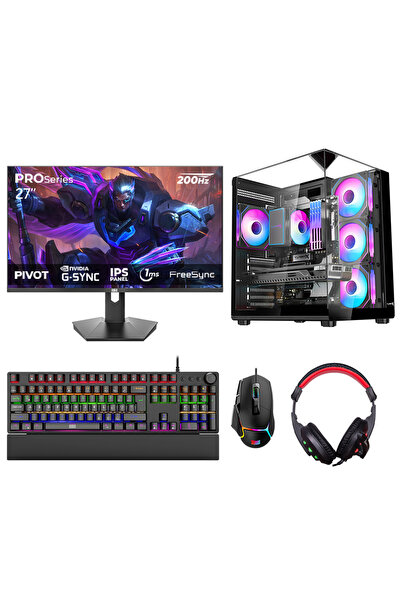 TURBOX Tx8591 Ryzen 7 5700X 32GB Ram 1TB SSD SSD 8GB RTX3050 23.6 inç 200Hz M...