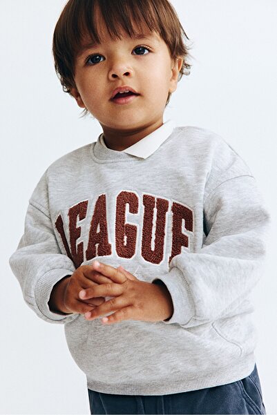 H&M Motif Detaylı Sweatshirt