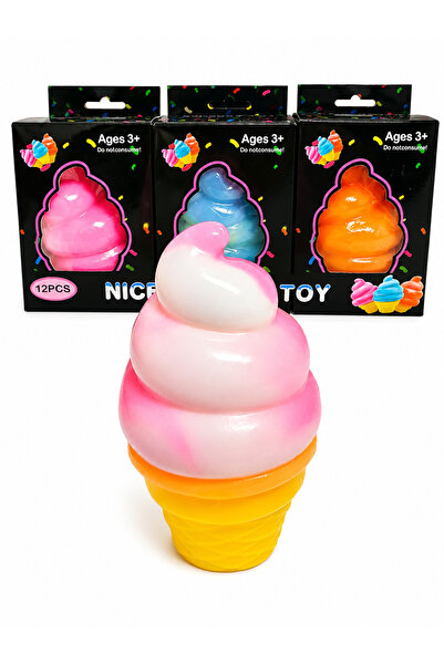 Squishy Jucărie Antistres Nice Cream, Model Înghețată, Slow Rising, Super Sof...