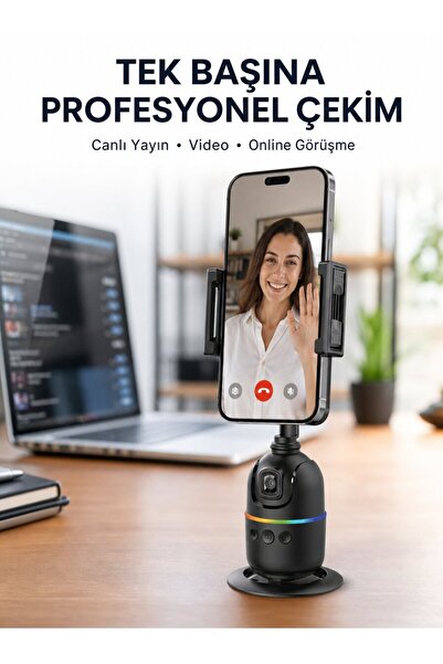 Generic Brand Desktop Gimbal with Automatic Face Tracking for Live Streaming ...