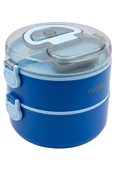 Noki Kids Stainless Steel Lunch Box Blue – Children's Lunch Box, Leak-Proof F...