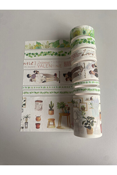 Sakura Konsept Butik Washi Tape Set of 7 Decorative Tape Paper Scrapbook Jour...
