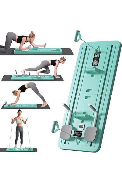 Lifetop Multifunction Push Up Board with Ab Roller, Resistance Bands & Timer,...