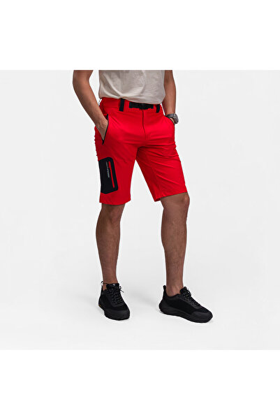 NORTHFINDER Pantaloni scurti elastici pentru barbati Clark, Rosu