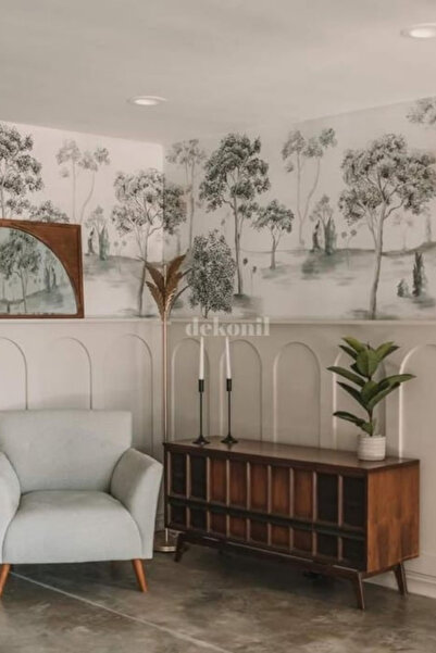 Dekonil Boyanabilir MDF Yarım Kemer Duvar Paneli 54x104 cm 4 Adet – Dekoratif Kemer Çıtası