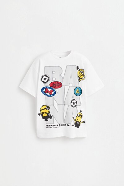 LEFTIES Minions ©Universal Studios 'Banana' baskılı t-shirt