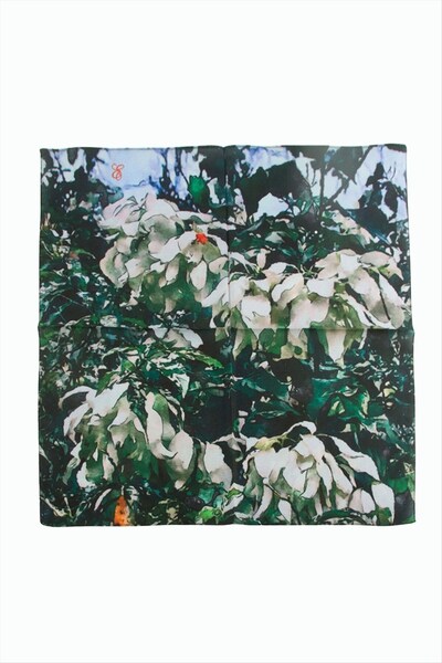 Generic Brand Floral Patterned Zr Chiffon Scarf 50*50 cm