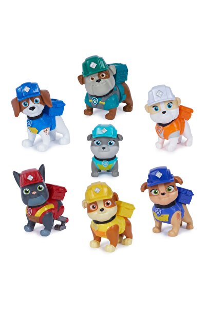 Spin Master Toys Far East Paw Patrol Rubble și Echipa Sa - Set de 7 Figurine