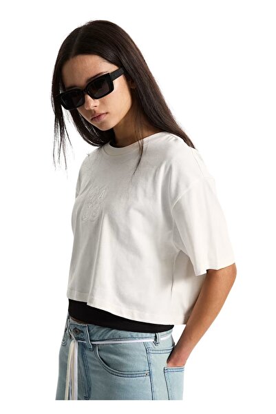 Vans Ellipse Relax Crop T-Shirt VN000XDWC9F1 – Charcoal - l