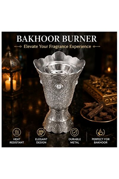 INCENSE BAKHOOR Luxury Royal Design Gold Metal Aroma Fragrance Burner