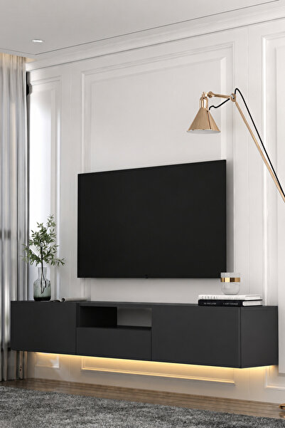 Dekortis Home Dekor 180DHDTDALÇ1A SADEM LED IŞIKLI KAPAKLI DUVARA MONTE TV SE...