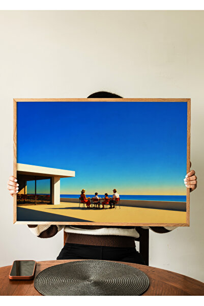 ARTHOUSECOLLECTIVE A Peaceful Moment - Family by the Sea - Unframed Poster