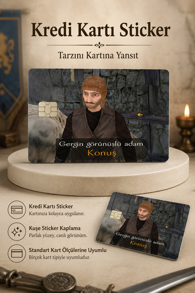Ludios Gergin Adam Kredi Kartı, Akbil Ve Kart Kaplama Etiketi