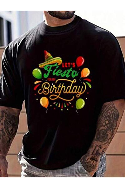 9TAY 100% Cotton Let`S Fiesta For My Birthday Mexican Foods Cinco De Mayo Wom...