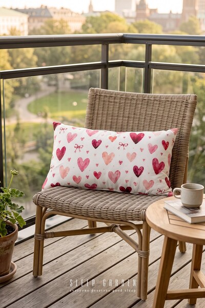 Sleep Garden Husă decorativă pentru pernă cu design inimă |   Decor modern pentru casă 30x50