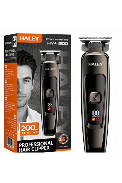 HALEY Mașină Profesională de Tuns și Contur HY-4500, Acumulator 1200mAh, Auto...