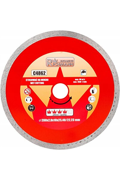 richmann DISC DIAMANTAT SUBȚIRE 200x2 25,4/22,23 PENTRU GRESIE CERAMICĂ RICHM...
