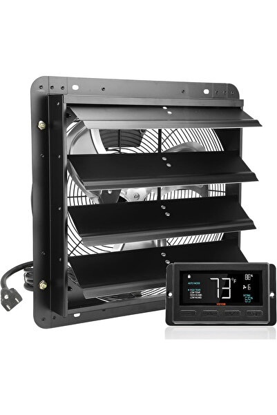 VEVOR Ventilator de perete 406 mm, 2900 m³/h, pentru extractie si ventilatie ...