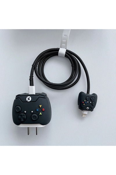 Choice black Cartoon Charger Protector Case 18W20W EU US Charger Cover Anti B...